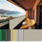AEREY Balkonabdeckung 70x550cm, Sichtschutz, Windschutz Sonnenschutz Balkon Sichtschutz Windschutz Deko für Balkongeländer - Taupe