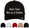 Original Flexfit 5-Panel Baseball Cap mit Wunschtext Bestickt (Schwarz, S/M)