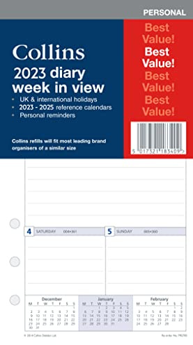 Collins PR2700 Wochenansicht Personal Organizer für 6 Löcher, 172 x 96 mm