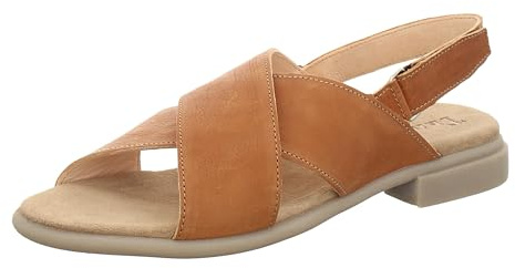 Think! Damen Kamaa Chromfrei Gegerbte Nachhaltige Riemchen Sandale Damen KAMAA Sandale 3000 CUOIO 39.5 EU, 3000 Cuoio, 40 EU