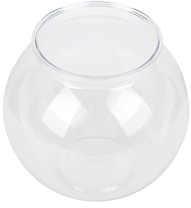 Pecera Redonda pequeña para Acuario, Estilo Universal, Escritorio de plástico Duradero para decoración L