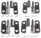 4 abnehmbare Türscharniere, hochklappbar, kleines Gleitgelenk, Flaggenscharniere (1.5 Inch)