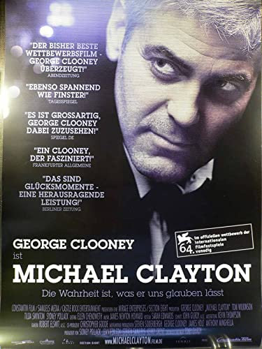 Michael Clayton - George Clooney - Tilda Swinton - Filmposter A1 84x60cm gerollt