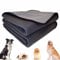 Euyaita wasserdichte Hundedecke Grosse Hunde 152x127 cm Weiche Hundedecke Waschbar für Große Hunde Katzendecke Flauschig Weich Sofaschutz Schutzdecke für Bett Möbel Autositz, Grau