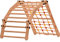 Rinagym indoor Klettergerüst – Indoor Leiter mit Kletternetz - Zusammenklappbarer Holzrahmen für Kinder, fördert das Gleichgewicht - Farbe & Lack auf Wasserbasis - Sicherheitsschloss