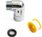 ZYNCUE Shower Head Elbow Adapter, 90 Degree Shower Extension Shower Head Connector for Hand Showers, Home, Bathroom-1 Set