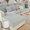 EXTLEZSA Sofa-Sitzkissenbezüge, Stretch-Sofakissenbezüge, Ersatz, rutschfest, universal, Jacquard-Sofabezug, dicker Schutz, Möbelschutz mit elastischen Bändern (Hellgrau 1, Recamiere)