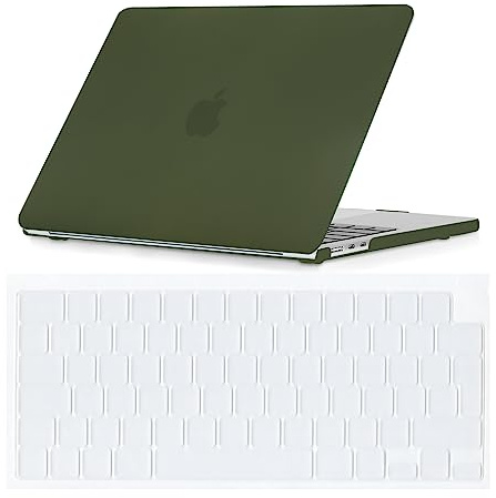 Se7enline Compatible with 2025 2024 2023 MacBook Air M3 case 15 inch Hard Laptop Cover for Mac Air 15.3-inch M4 M3 M2 Chip Model A2941/A3114/A3241 &Keyboard Protective Cover,Avocado Green | 2 in 1 Matte Hard Shell Laptop Case with Keyboard Cover Anti-Scratch Heat Dissipation Full Port Access Slim Lightweight