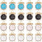 SUNNYCLUE 1 Box 40 Stück Uhr Charms Große Emaille Wecker Charms Mini Lebensechte Miniatur Zeituhr Charms Schwarz Weiße Legierungs Charms Für Die Schmuckherstellung Charms DIY Halsketten Ohrringe Armbä