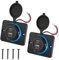 Linkstyle Car USB Outlet Panel, PD3.0 & QC3.0 USB Ladegerät Panel mit LED Licht für 12V/24V Motorräder, Boote, Marine -2Stk