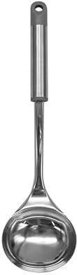 Fackelmann MODE Soup Ladle, Stainless Steel Function Head & Handle, Sauce Ladle, Stirring & Serving, Home & Professional, Large Scooping Stew & Gravy Spoon, 32.5cm