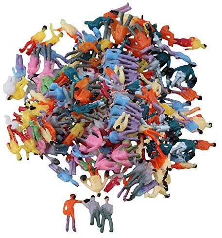 BQLZR Multicolore scala 1:200 Z Gauge dipinto a mano modello di scene di strada figure persone confezione da 200