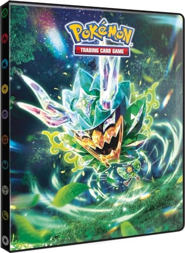 Ultra Pro - Asmodee - Pokémon - Ecarlate et Violet Mascarade Crépusculaire (EV06) : Cahier Range-Cartes Pokémon - Capacité : 252 Cartes - Jeux de société - Accessoire pour Cartes à Collectionner