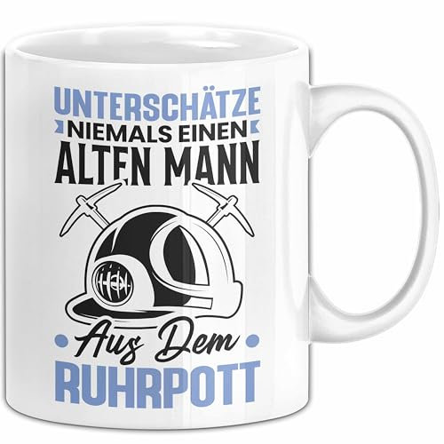Ruhrpott Tasse Herz Bochum Kohle Heimat Bochum Stadt Dusiburg Kaffee-Becher (Weiß)