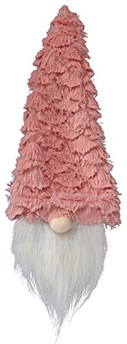 CUTeFiorino Lot de 2 loups Posture GNOME Supplies - Nain de fenêtre - Décoration de Noël - Poupée naine assise sans visage - Peluche mignonne - Loup en deux pièces (rose, taille unique)
