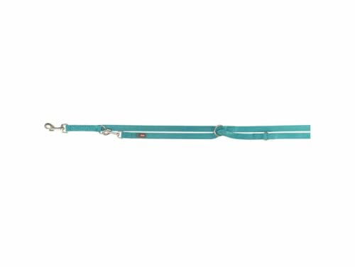 TRIXIE Premium V-Leine, M–L: 2,00 m/20 mm, Aqua