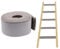 ANMOO 2m Bunk Bed Ladder Pads Soft Ladder Cover with Strong Adhesive Bunk Ladder Cover 80mm Wide Replacement Bed Ladder Protection for Stair Steps Foot Comfort Corner - Grey