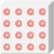 CREATCABIN 128 Stück Kleine Donut Aufkleber Snack Aufkleber Rosa Groß Selbstklebender Kunststoff Wasserdicht Runde Punktaufkleber Für Scrapbooking Party Lehrer Belohnung Ermutigung Motivation 2.5cm