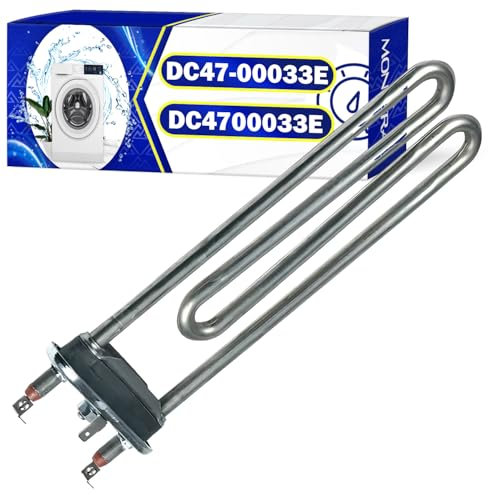 Elemento Resistencia para Lavadora 2000W 230V con Código Original DC47-00033E DC4700033E para Samsung - Garantía de 10 Años - MONTERAL