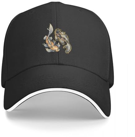 Baseballmütze Basecap Koi-Teich Baseball Cap Sonnenschutz Solar Hut Luxus Herren Damen