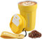 Lrocotanc Kaffeebecher To Go - Edelstahl Thermobecher 480ml - Coffee To Go Becher - Vakuum Auslaufsicher Isolierbecher Mit Deckel - Coffee Mug (Gelb)