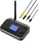 Vemfay Trasmettitore Ricevitore Bluetooth 5.3, 3-in-1 Adattatore Audio Bluetooth con LCD Display e Cavi Bypass Aux/Ottico/RCA per TV/Auricolari/Sistemi Audio e Altro Ancora