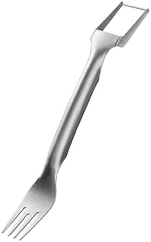 AruMinna 2-in-1 Stainless Steel Fruit Cutter Portable, 2024 New Watermelon Windmill Slicer Tool, Premium Fruit Watermelon Fork Slicer Tool for Home Party Camping Kitchen Gadget (1pcs)