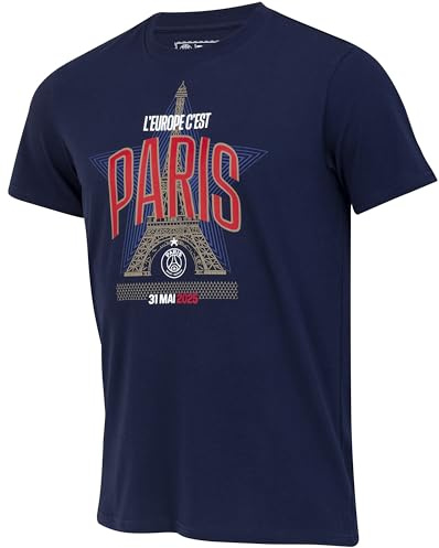 PSG T-Shirt Enfant - L' Europe C'est Paris - Collection Officielle Paris Saint-Germain - Champions d' Europe 2025