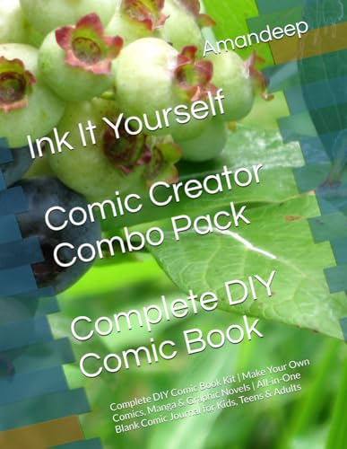 Ink It Yourself – Comic Creator Combo Pack: Complete DIY Comic Book Kit | Make Your Own Comics, Manga & Graphic Novels | All-in-One Blank Comic ... Adults (Ink It Yourself – Comic Creator Kit)