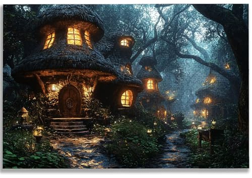 Puzzle 5000 Teile Landschaft, Puzzle 5000 Teile Erwachsene, Holzpuzzle Erwachsene mit Exquisiter Verpackungsbox, Klassische Puzzles Schloss für Die Ganze Familie, Groß Puzzles für Geschenke, -1213