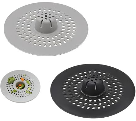 COYUN Filtro Doccia Capelli, 4 Pezzi Filtro Scarico Doccia, Filtros per Capellis per Vasca da Bagno, Raccoglitore di Capelli per Doccia in Silicone, Universale, per Cucina, Vasca da Bagno, Docce
