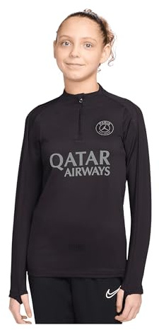 NIKE Paris Saint-Germain Strike Fourth Jordan Dri-Fit Fußball-Drill-Oberteil Für Ältere Kinder, Off Noir/Particle Grey, IB3655-045, L