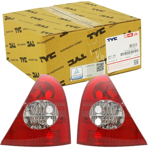2x TYC Heckleuchte Rückleuchte Links/rechts | 11-0232-01-2 + 11-0231-01-2 Kompatibel mit Clio II (bb_, Cb_)