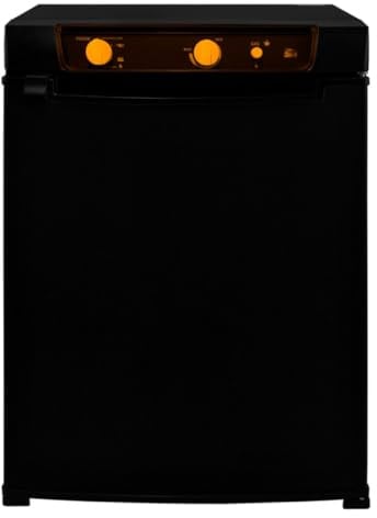 Frigorifero ad Assorbimento 3 Vie da 43L - Alimentazione a Gas, 12V e 240V - Silenzioso e Compatto - Perfetto per Camping, Caravan, e Viaggi Fuori Rete - Porta Reversibile e Ripiani Rimovibili