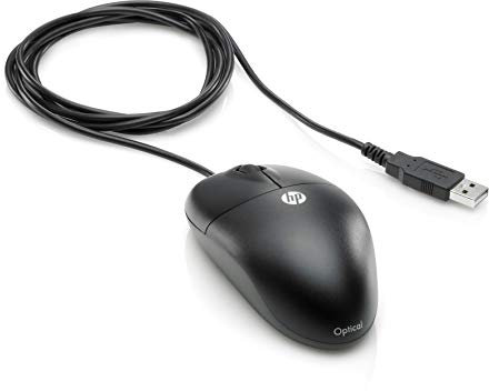 Hewlett Packard DC172B - Ratón óptico con cable, color negro