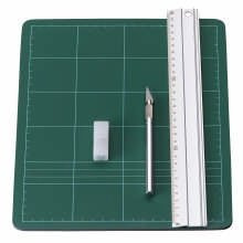 Cutter-Set, Inhalt Matte, Skalpell, Ersatzklingen, Schutzkappe, Schneidelinie