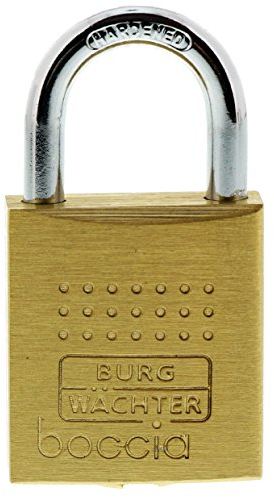 Burg-Wächter Vorhangschloss, 5 mm Bügelstärke, Kneifschutz, 2 Schlüssel, Boccia 450 30 SB