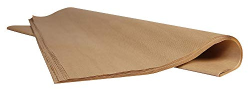 Clairefontaine - Ref 304203C - Kraft Paper (250 Sheets) - 80 x 120cm Sized - Natural Brown, Smooth Side & Ribbed Side, 90gsm Paper, Acid Free, pH Neutral