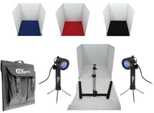 Ex-Pro LED Photo Soft Box Cube Studio Photographic set - 20 x 20 / 50cm x 50cm