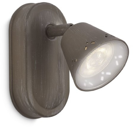 Philips idyllic LED Strahler 3W Antik Braun