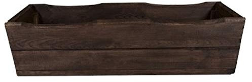 Nouveau bac à Plantes en Bois Top Pot de Fleurs terrasse de Jardin entièrement assemblé D8 Palissandre (44 cm)