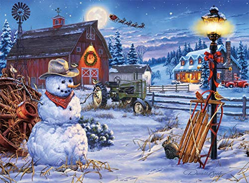 Buffalo Games Country Christmas by Darrell Bush - 1000Piece Jigsaw Puzzle Form The Holiday Collection by Puzzle