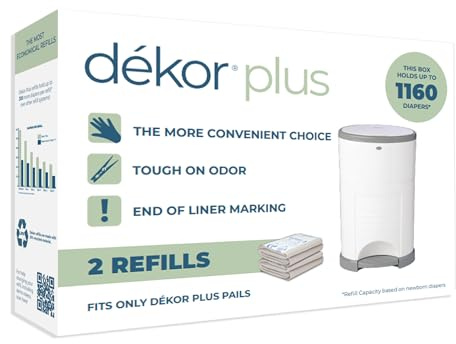 Diaper Dekor Plus Refill, 2 Count by Diaper Dekor