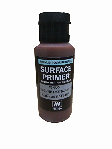Vallejo Modell Farbe 60 ml Polyurethan-Primer German Red Brown