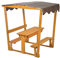 GASPO Kinder-Sandtisch aus Holz mit Laube, Sankasten mit Dach B 132,5 cm x T 99 cm x H 136,5 cm