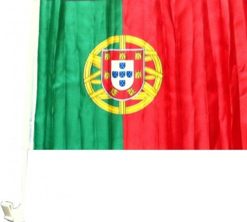 NFP 1 x Autofahne Autoflagge 45 x 30 Portugal Auto Fahne Fahnen Flagge Flaggen EM 2016 mit Halterung