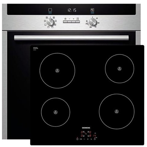 Siemens Four en acier inoxydable HB43GS540 + plaque à induction vitrocéramique EH611BA18E, classe d'efficacité énergétique : A
