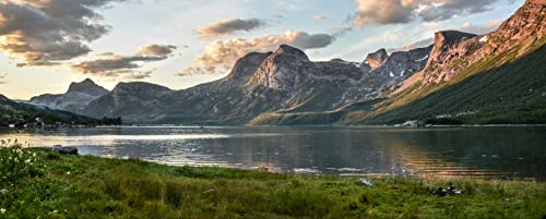 hansepuzzle 31548 - Landschaft Panorama-Puzzle 2000 Teile | Natur Puzzle mit hochwertiger Puzzle Aufbewahrung: Kartonbox und Wieder verschließbarem Beutel | Puzzle-Maße: 116,6 x 46,7 cm