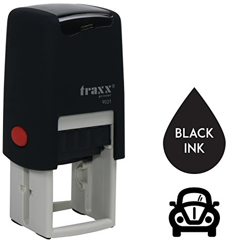 Traxx 9021 Loyalty Card Self Inking Rubber Stamp Carwash Garage Mechanics Motoring A Black Car Design