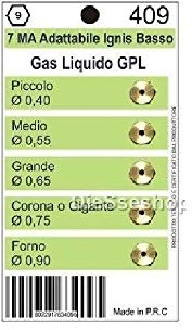Kit 5 Ugelli Gas GPL 7MA Piano Cottura Forno Fratelli Onofri Universali